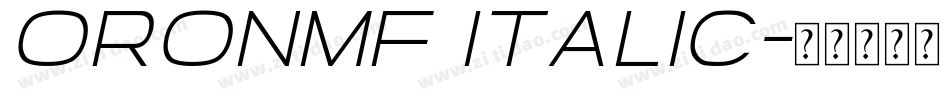 OronMF Italic字体转换